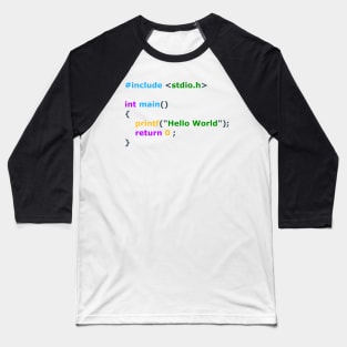 HELLO WORLD Baseball T-Shirt